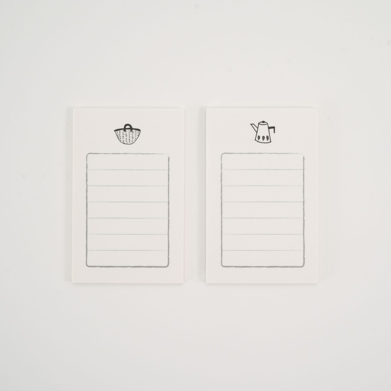 こまい箋 しろくろ