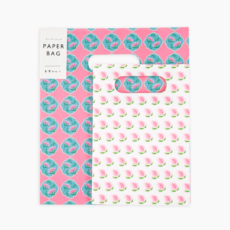ペーパーバッグ　台湾ぴんく