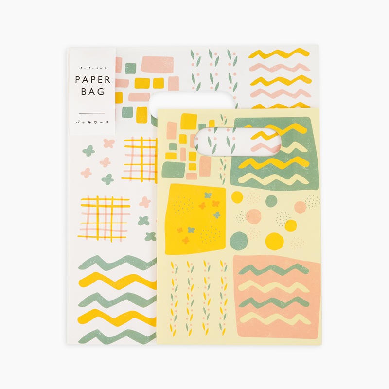ペーパーバッグ　パッチワーク