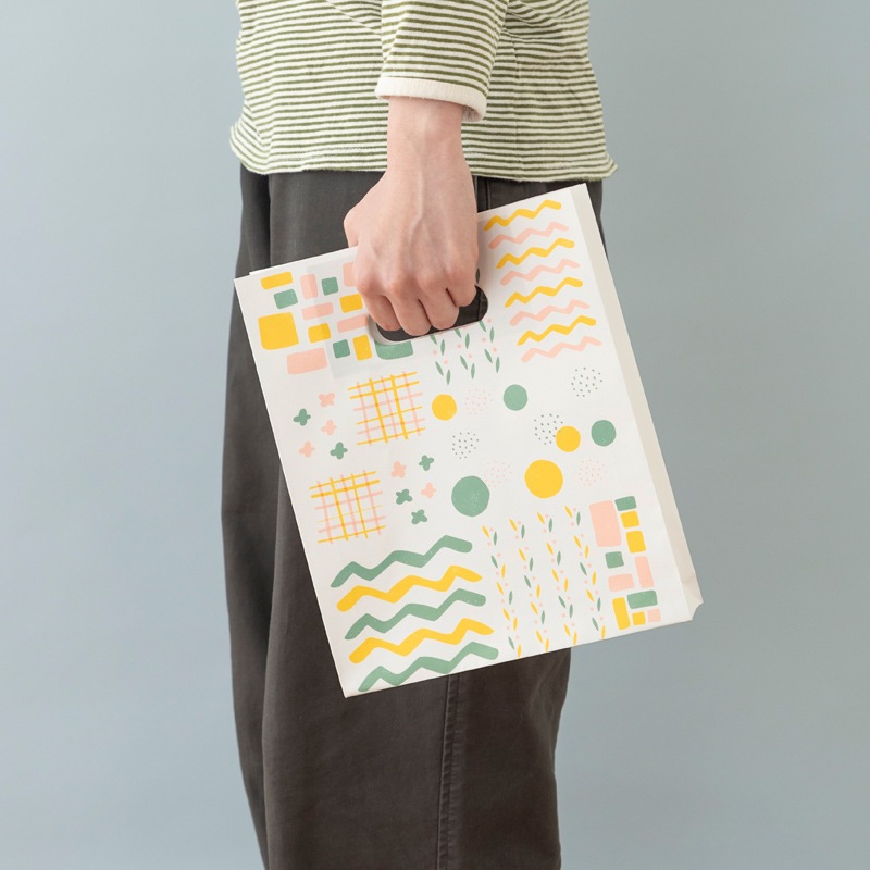 ペーパーバッグ　パッチワーク