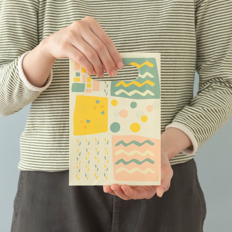 ペーパーバッグ　パッチワーク