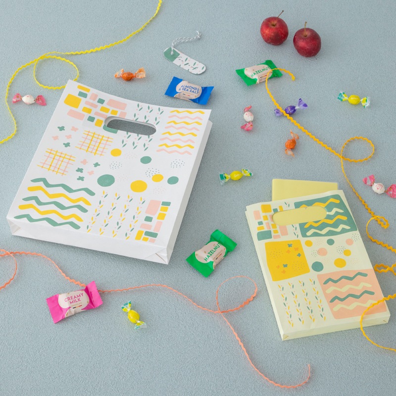 ペーパーバッグ　パッチワーク