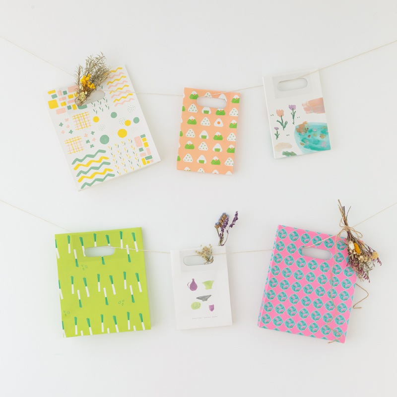 ペーパーバッグ　パッチワーク