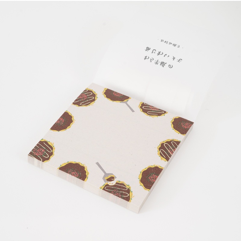 わら半紙のあじわいメモ　お好み焼き