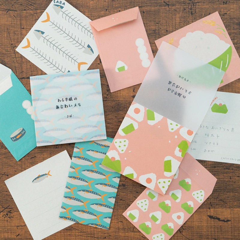 わら半紙のあじわいメモ　おにぎり