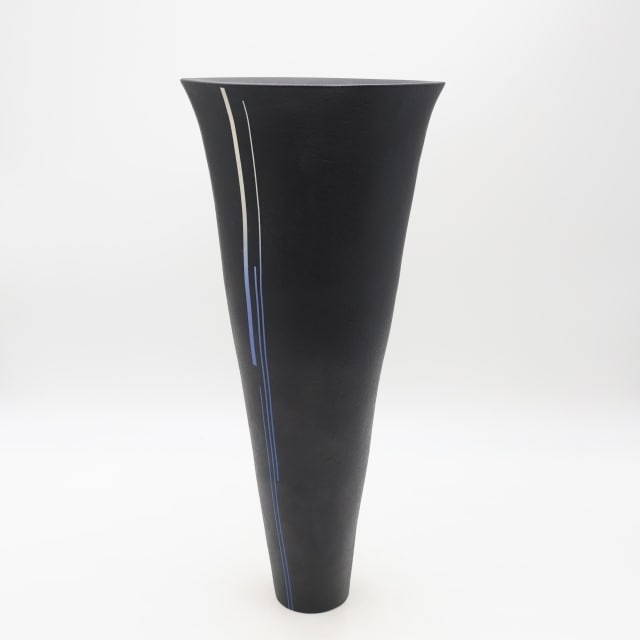 蓮の花と小鳥の陶器花瓶 蓮の花と小鳥の陶器花瓶