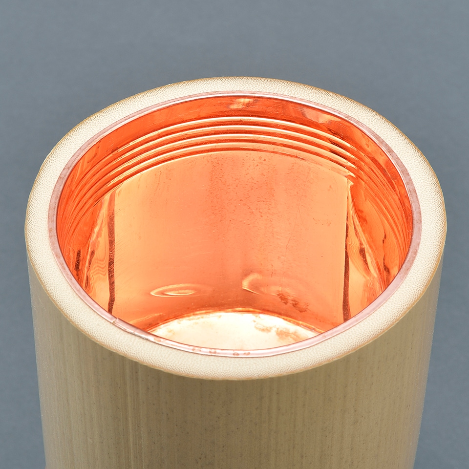 18 お値下げ！！八角長三管　筒　生け花　華道　寸渡　寸胴　花器 18 八角長三管 筒 生け花 華道 寸渡 寸胴 花器 美術品・アンティーク