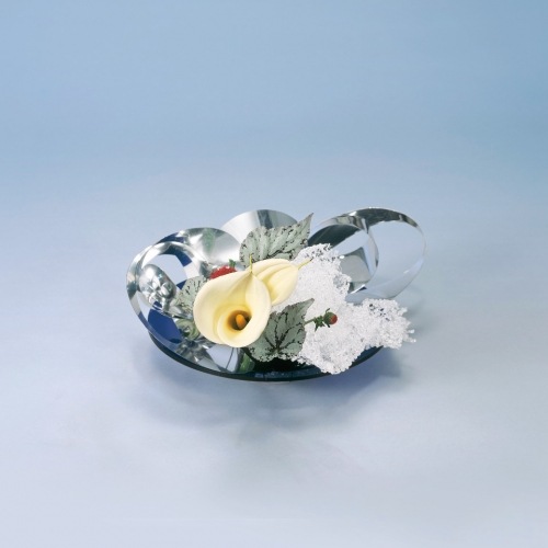 アクリル水盤剣山セット(丸) プレミアムブルー | 花器・花瓶