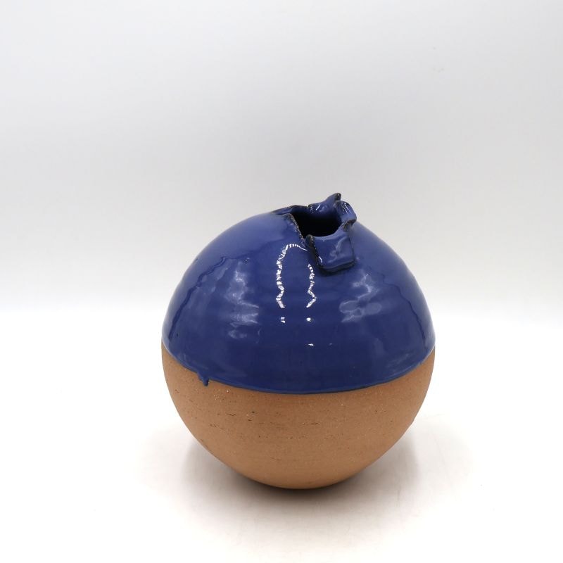 青花瓷器中古品高30センチ巾10センチ口9センチ 青花瓷器中古品高30