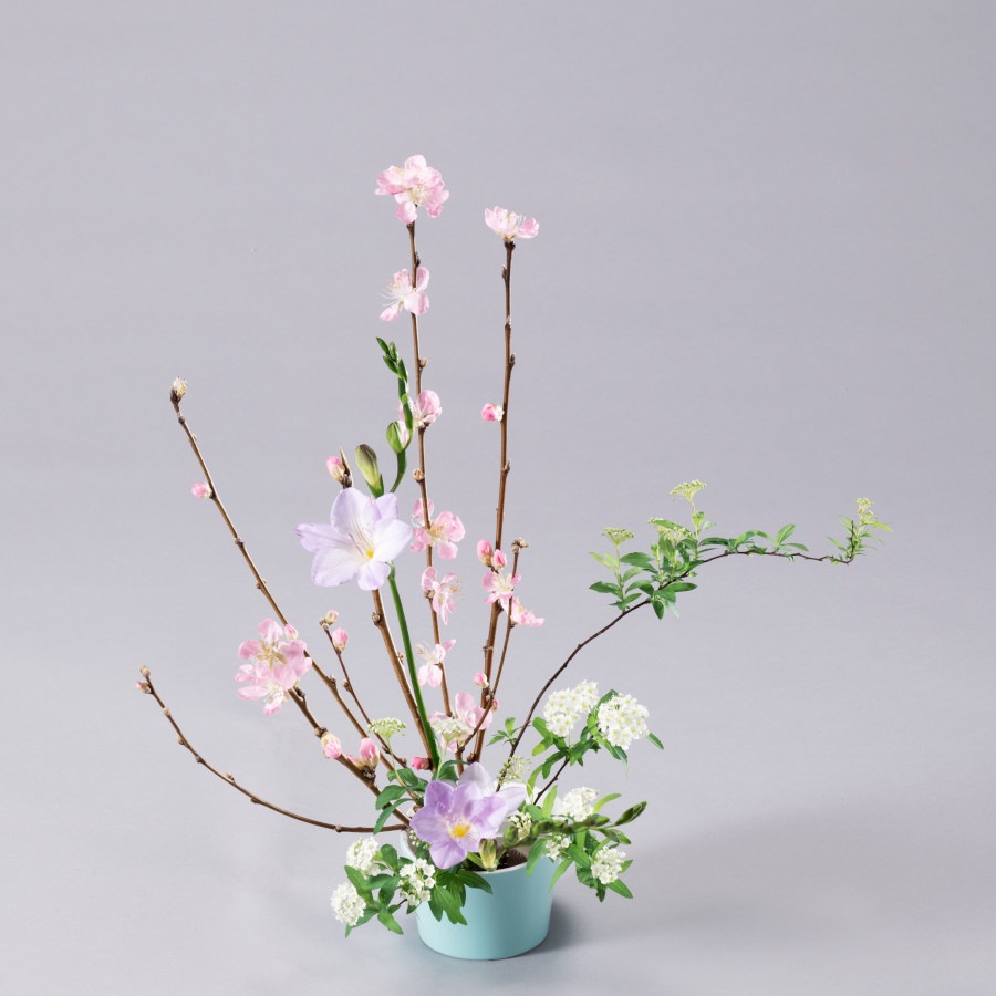 花瓶花器池坊生け花華道パールピンク