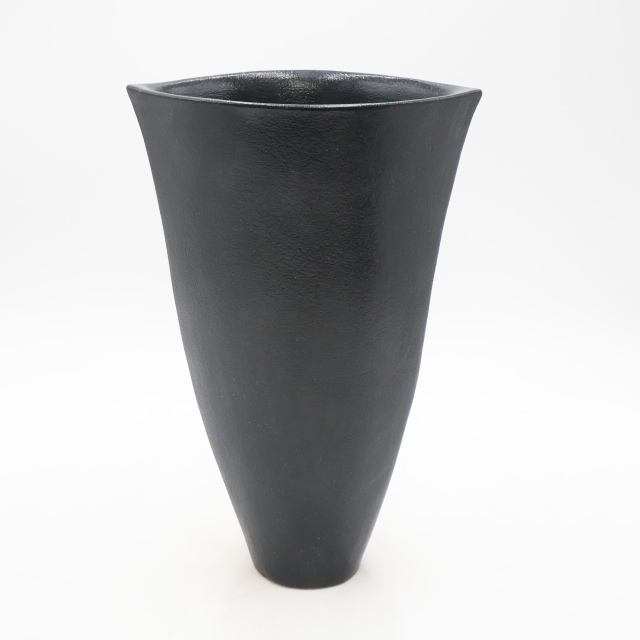 黒と灰色の陶器の花瓶 花器20S No.030 | 花器・花瓶,陶器 | フラワーショップ花楽