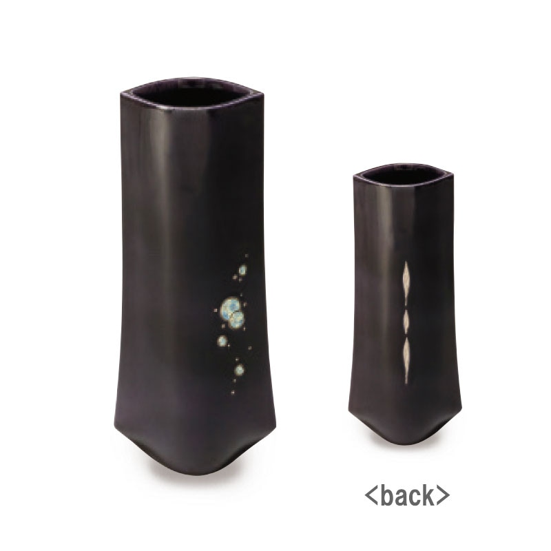 清水焼1775 紫硝子 / 1776 暗裏葉 | 花器・花瓶,陶器,京焼/清水焼