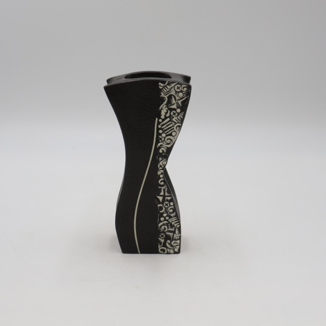清水焼 花瓶 清水焼1777 鉄黒 / 1778 暗裏葉 | 花器・花瓶,陶器,京焼/清水焼