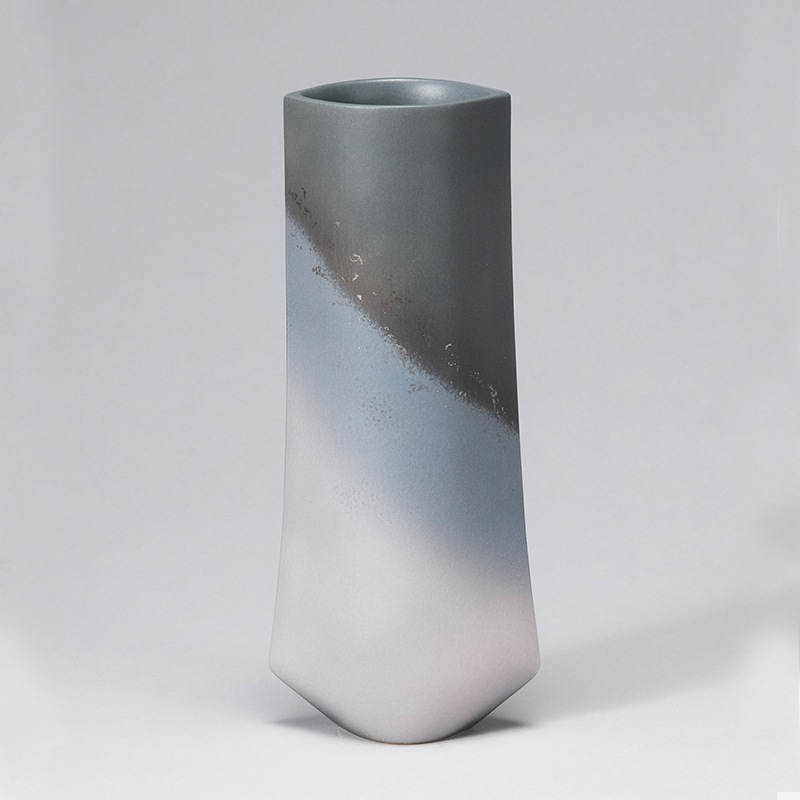 花器 清水焼1804 撫子青グレー | 花器・花瓶,陶器,京焼/清水焼