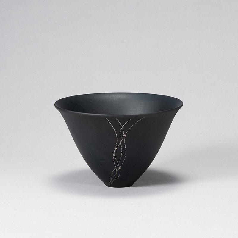 花器 清水焼1810 鉄黒 | 花器・花瓶,陶器,京焼/清水焼