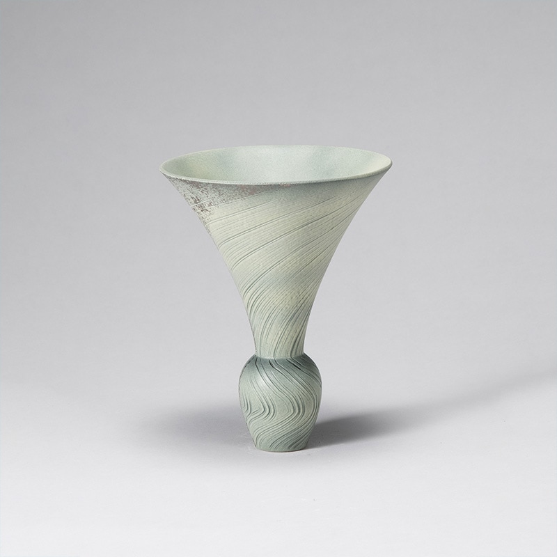 花器 清水焼1818 黄灰 | 花器・花瓶,陶器,京焼/清水焼 | フラワー