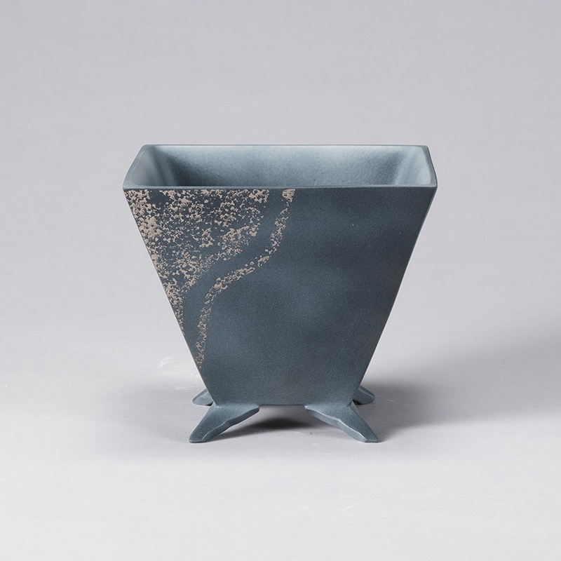 花器 清水焼1824 白灰 | 花器・花瓶,陶器,京焼/清水焼 | フラワー