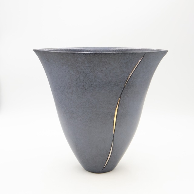 明治期南蛮焼き花瓶 明治期南蛮焼き花瓶