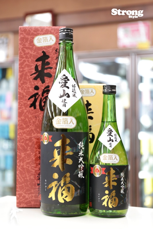 金箔入/来福 愛山40 純米大吟醸 1800ml｜日本酒,茨城)来福｜利田屋