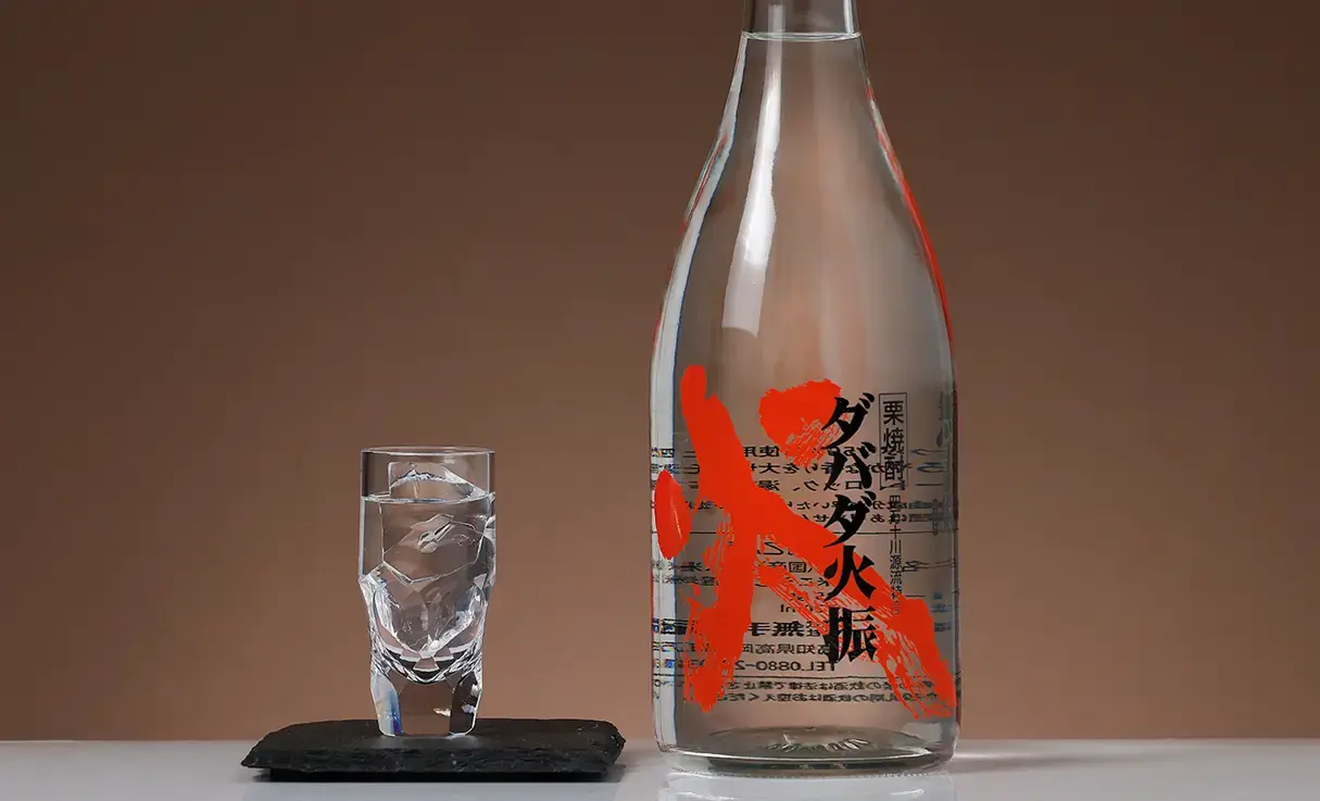 ダバダ火振 栗焼酎 720ml | 無手無冠酒造（高知県） | -酒やの鍵本