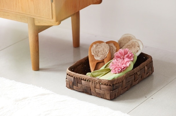 くるみバスケット(太ひご/網代編み/長方形)(約)外寸36×26×高さ9.5cm