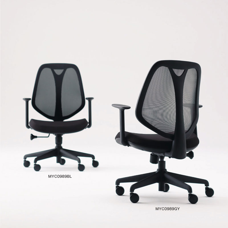 昇降式デスクチェアおすすめオフィスチェア 背メッシュ 完成品