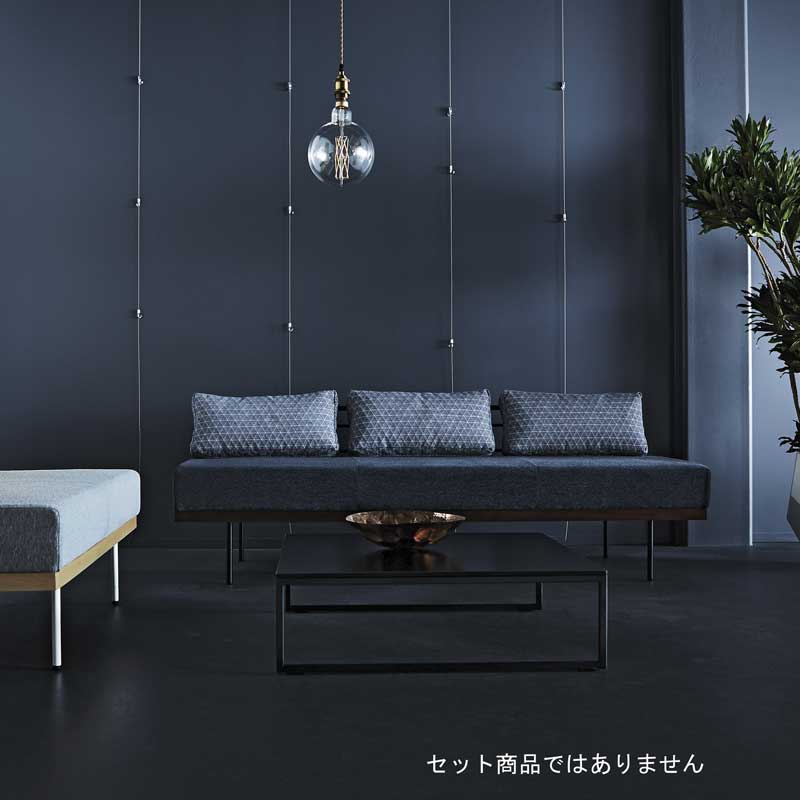 arper□キーク 3ユニット 背付クッション 3Pベンチソファ