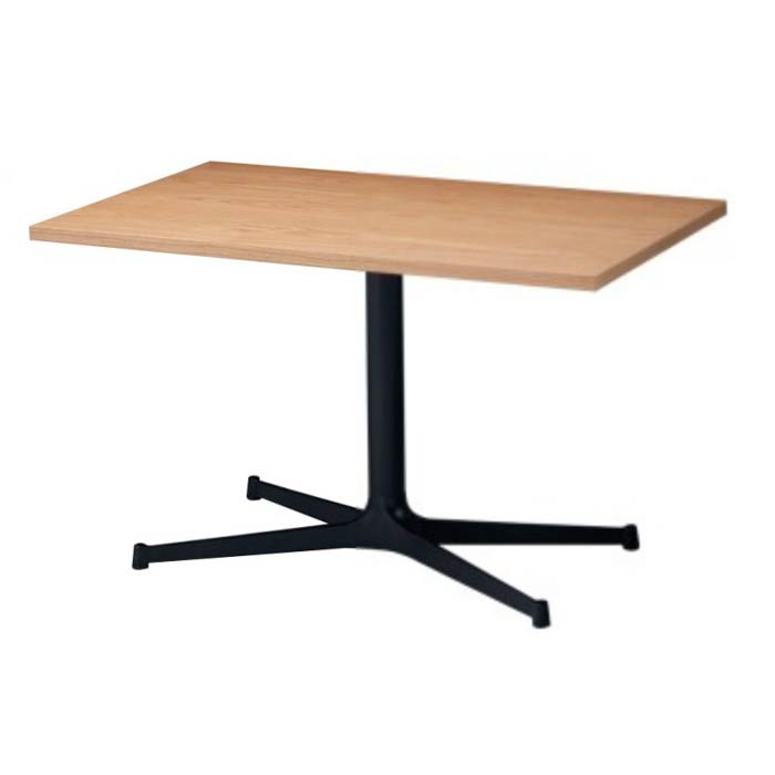 カフェテーブル レストランテーブル目際立つタモ突板 長方形テーブル天板120×75cm 店舗業務用 ct125rtbx25w｜業務用