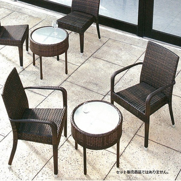 屋外仕様籐風ガーデンチェアガーデンファニチャー、人工ラタン