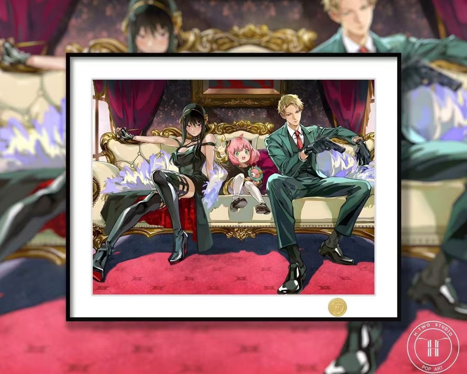 在庫】SPY×FAMILY アートパネル（アーニャ・ヨル・ロイド）H Two