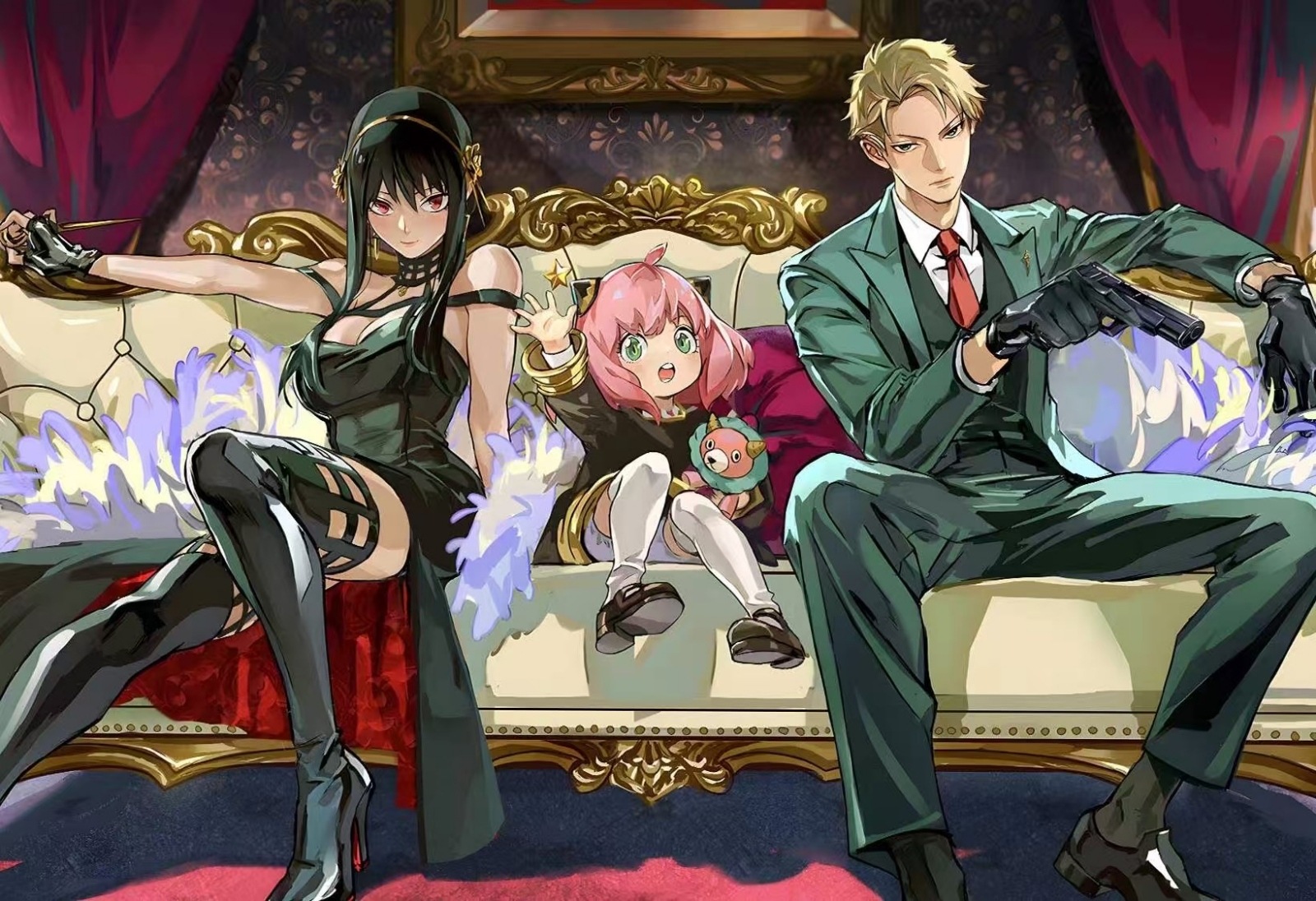 在庫】SPY×FAMILY アートパネル（アーニャ・ヨル・ロイド）H Two