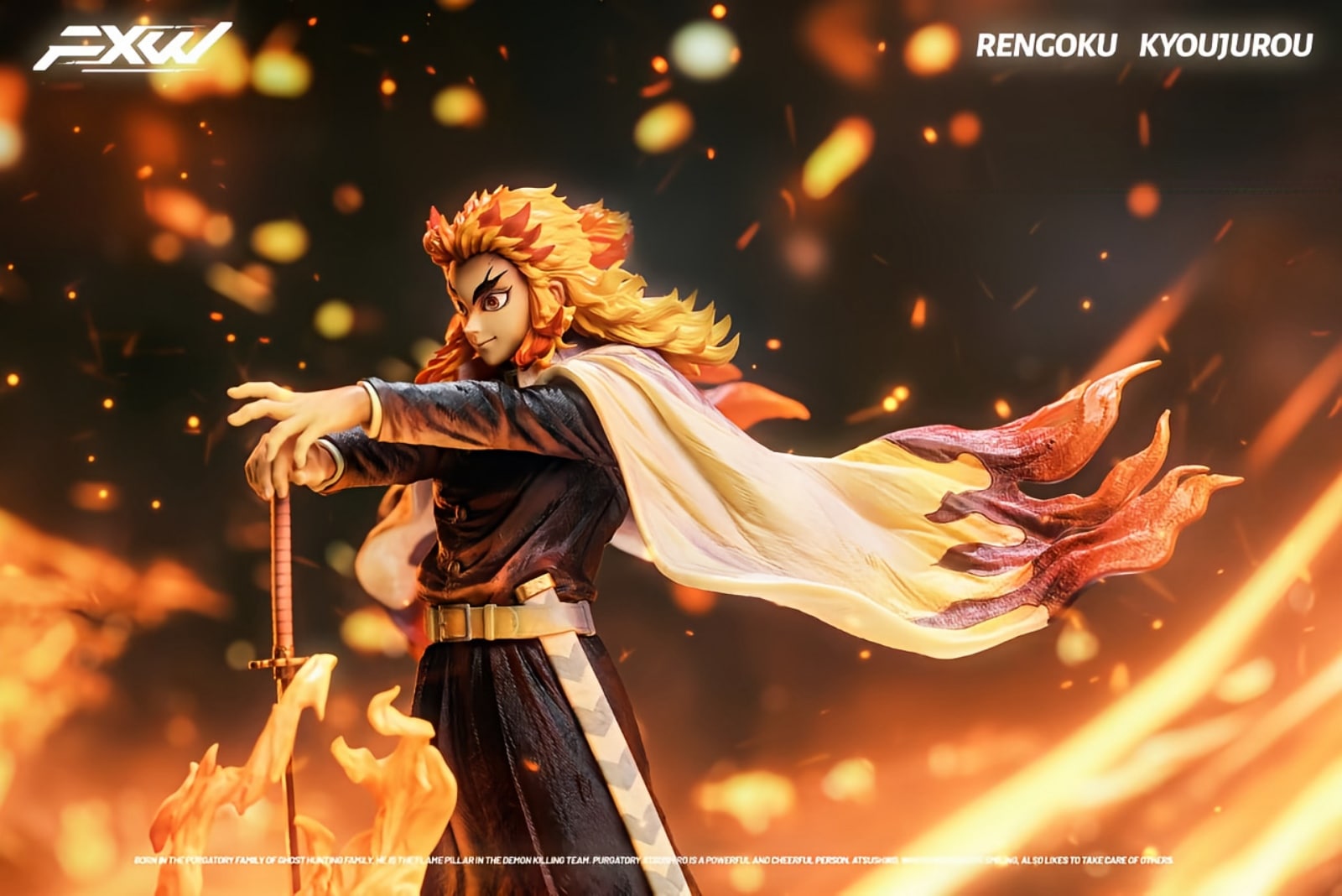 人気　鬼滅の刃　フィギュア　殿堂スタジオ　炎柱　劇場版　煉獄杏寿郎　　海外限定 劇場版「鬼滅の刃」煉獄杏寿郎、フィギュア化！ “俺は俺の責務を