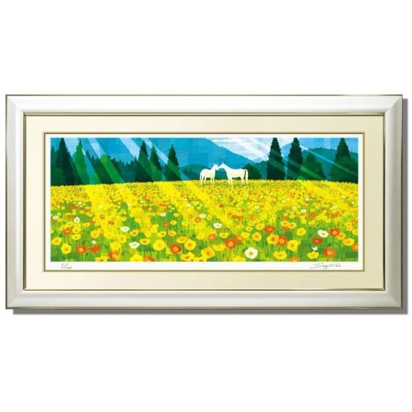 絵画 藤谷壮仁郎・光輝く丘 版画 インテリア | 藤谷壮仁郎