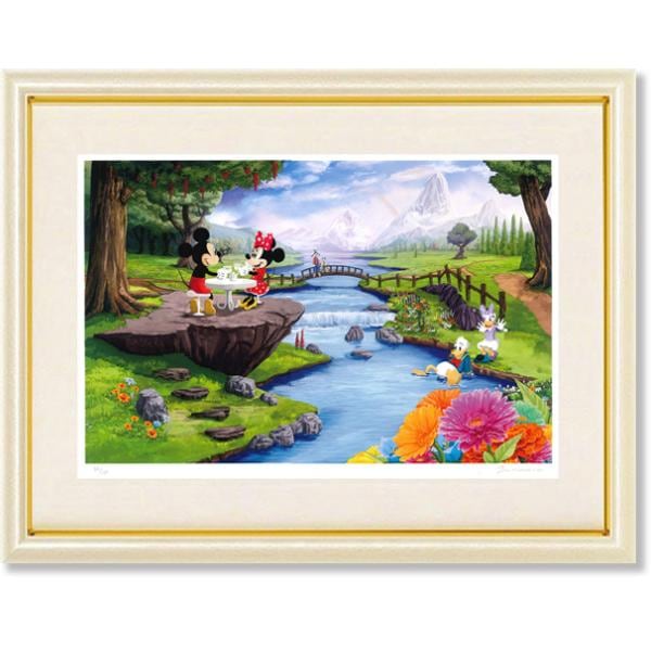 デズニー 絵画 有馬憲吾 青空の下で 版画 インテリア | ディズニー