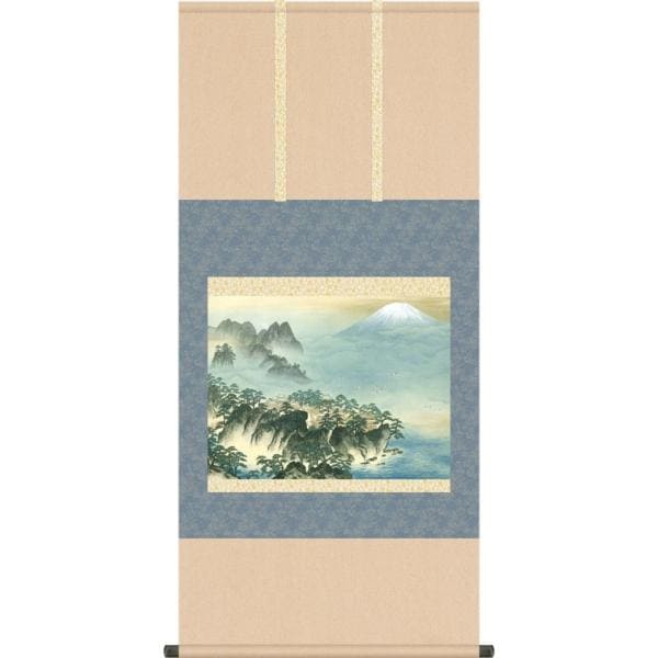 【掛軸】横山大観「蓬莱山」工芸 共箱 掛け軸 掛軸 横山大観（よこやまたいかん）・蓬莱山（ほう