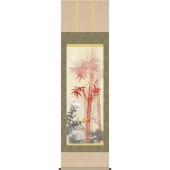 縁起物 菊花図 茶道 掛軸 開運 厄除け 絵 中国風水 日本美術 インテリア 菊】四君子 四季花鳥水墨画 掛け軸 掛軸 画家の手描き中国書画