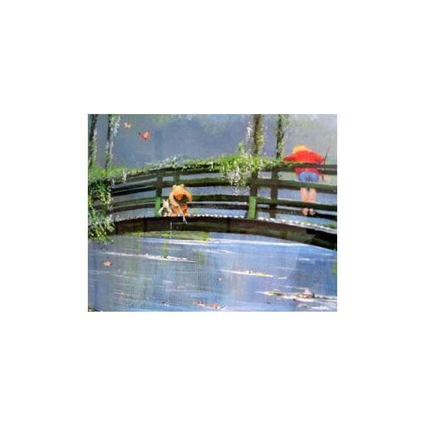 ピーター・エレンショー絵画Pooh Fishing with Friends