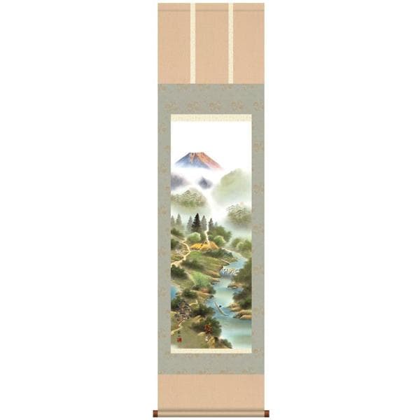 開運掛け軸　玄山水　190ｘ43 開運掛け軸 玄山水 190x43
