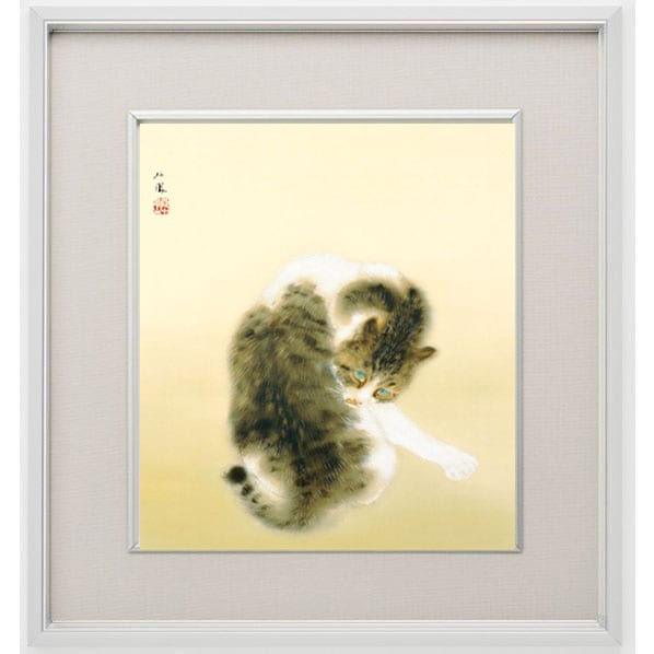 絵画 竹内栖鳳（たけうちせいほう）・ 斑猫 (はんびょう ） 日本画