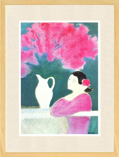 アンドレ フランジリエ リトグラフ バラ色の夢 絵画 アンドレ