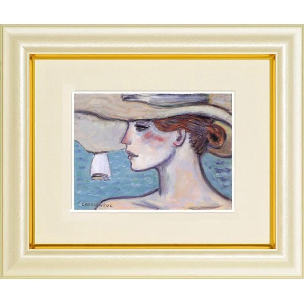 カシニョール　絵画　女性　サインなし　絵画額 カシニョール 絵画 女性 サインなし 絵画額 Amazon.co.jp: 絵画