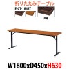 折りたたみテーブル 長机 E-CT-1845T W1800×D450×H630mm 共巻 角型 【法人様配送料無料(北海道 沖縄 離島を除く)】 長机 会議用テーブル 受付 寺院 神社 葬儀 飲食店 料理店 ニシキ工業 オフィス家具