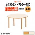 介護用テーブル 上下昇降 車椅子対応 E-FHO-1200R Φ1200x高さ700〜750mm 丸型