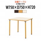 介護用テーブル E-FMD-7575 幅750x奥行750x高さ720mm 角型