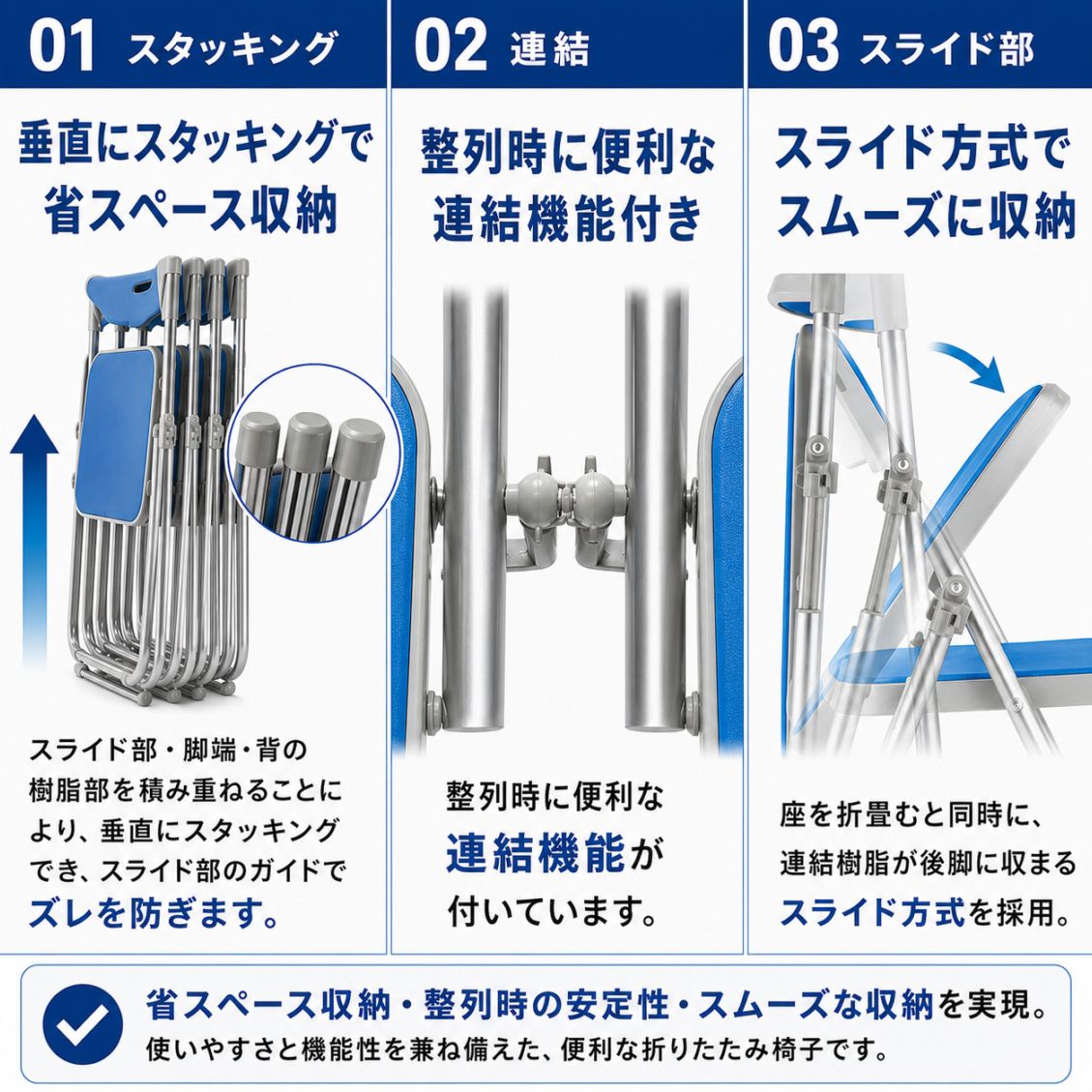 ［未使用］BOTANIZE フォルダーチェア big ボタナイズ 折りたたみ椅子 F-950L W508xD460xH748mm ビニールレザー アルミ脚