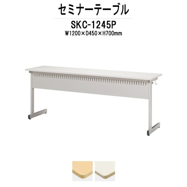 研修用デスク カバン掛用フック付 SKC-1245P 幅1200x奥行450x高さ700mm 研修 講義 塾 セミナー 学校 会議用テーブル 会議室 学習机 学習デスク セミナーテーブル