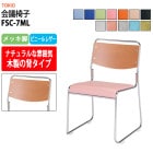 会議椅子 FSC-7ML メッキ脚 横幅495×奥行き540×高さ750mm・座面高435mm 【法人様配送料無料(北海道 沖縄 離島を除く)】 事務椅子 デスクチェア 事務所 事務室 会社 会議椅子 ミーティングチェア 会議室 藤沢工業 オフィス家具