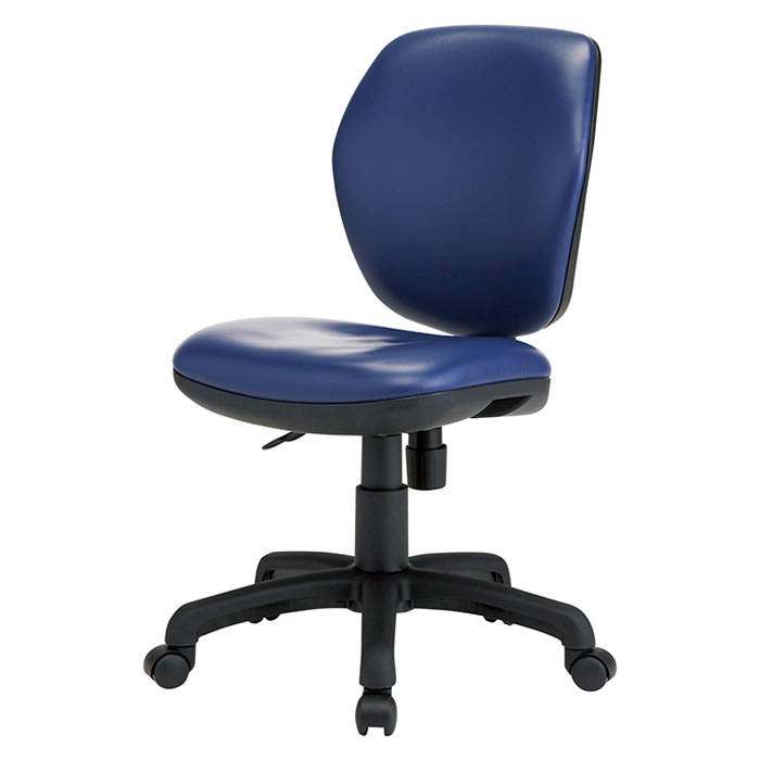 事務椅子 FST-77L 幅578x奥行620x高さ830～920mm 座面高425～515mm ビニールレザー 肘なし ミドルバックタイプ オフィスチェア デスクチェア 高性能チェア 体圧分布 TOKIO 藤沢工業