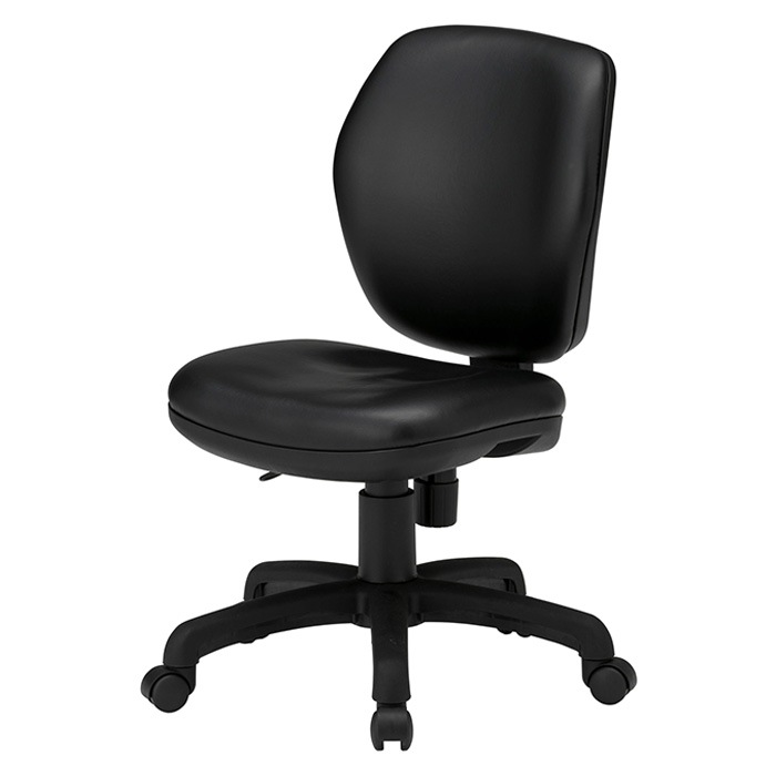 事務椅子 FST-77L 幅578x奥行620x高さ830～920mm 座面高425～515mm ビニールレザー 肘なし ミドルバックタイプ オフィスチェア デスクチェア 高性能チェア 体圧分布 TOKIO 藤沢工業