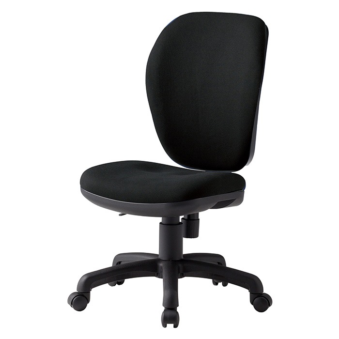 事務椅子 FST-77H 幅578x奥行630x高さ900~990mm 座面高425~515mm 布 肘なし ハイバックタイプ オフィスチェア デスクチェア 高性能チェア 体圧分布 TOKIO 藤沢工業